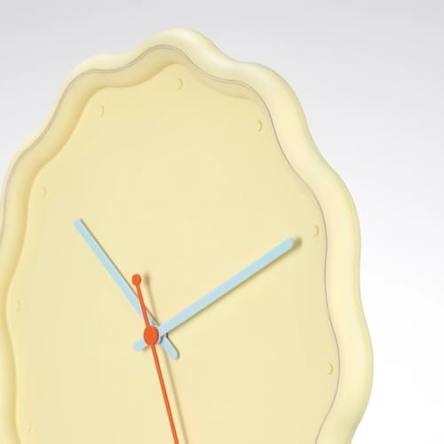 IKEA KVARTA 掛け時計 ポストモダン オールドイケア レトロ イエロー Amazon.co.jp: IKEA イケア 静音 掛け時計 花形 イエロー 31cm